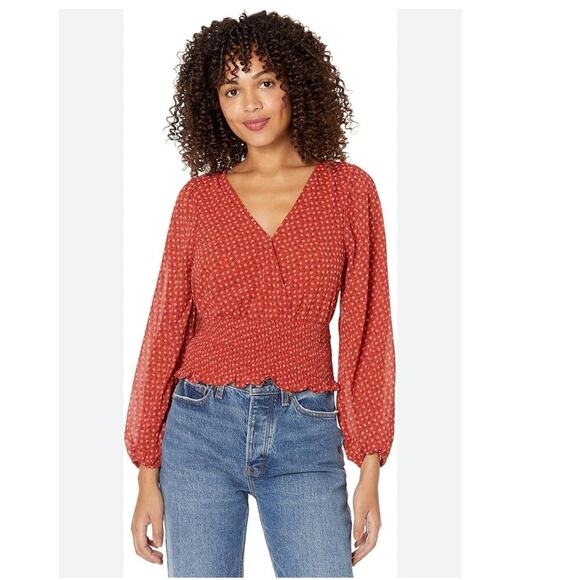 NWT! MADEWELL Julianne Smocked-Waist Top - Picture 12 of 14